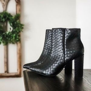 Black Woven Bootie